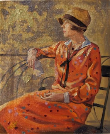 Malerei mit dem Titel "La mujer elegante II" von Sofia Vergara, Original-Kunstwerk