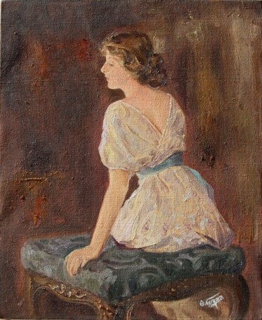 Schilderij getiteld "La mujer elegante" door Sofia Vergara, Origineel Kunstwerk