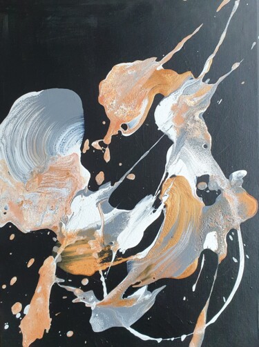 Картина под названием "volcano" - Sofia Zolotova, Подлинное произведение искусства, Акрил Установлен на Деревянная рама для…