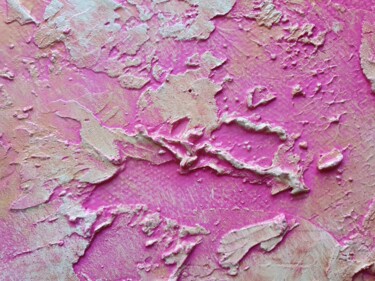 Картина под названием "small pink painting…" - Sofia Zolotova, Подлинное произведение искусства, лак Установлен на Деревянна…