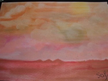 Peinture intitulée "ciel agité" par Sofiaa, Œuvre d'art originale