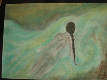 Peinture intitulée "Ma petite Sirène" par Sofiaa, Œuvre d'art originale