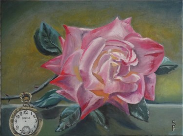 Painting titled "Out of time" by Sofia Gasviani, Original Artwork, Oil
