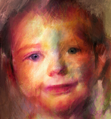 Digital Arts titled "Child IV" by Sofialain, Original Artwork, Digital Painting