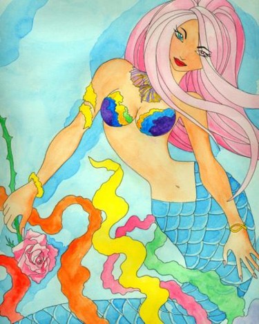 Digital Arts titled "Aquamarinna and a R…" by Sofianime, Original Artwork