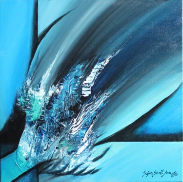 SALTO DO GOLFINHO - DOLPHIN JUMP Pintura intitulada "SALTO DO GOLFINHO -…" por Sofia Sant´Ana, Obras de arte originais, Acrílico Montado em Painel de madeira