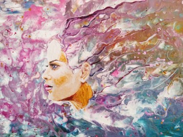 Картина под названием ""Женский космос"" - Sofi Gronzberg, Подлинное произведение искусства, Акрил
