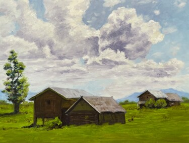Pintura titulada "Rural life" por Sofiia Kulichkova (Sonjakul), Obra de arte original, Oleo
