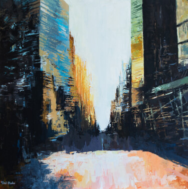 Pintura intitulada "Cortlandt Alley, Ne…" por Sofija Nikolić (92nd Studio), Obras de arte originais, Acrílico Montado em Arm…