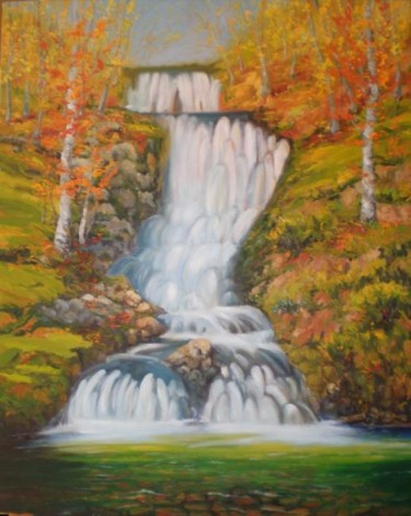 Pintura titulada "La cascada" por Jose Angel Sogorb Albertus, Obra de arte original, Oleo