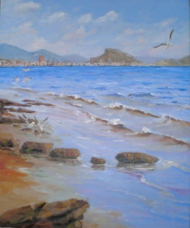 Pintura titulada "Marina, Playa de Ur…" por Jose Angel Sogorb Albertus, Obra de arte original
