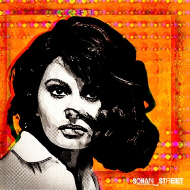 Digital Arts titled "SOPHIA" by Sohan_street, Original Artwork, 2D Digital Work Mounted on Aluminium