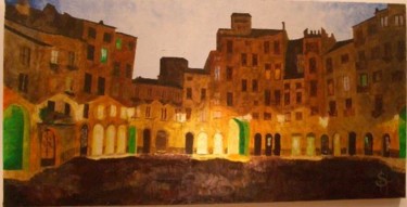 Peinture intitulée "Un soir en Toscane" par Sophie Hilbert, Œuvre d'art originale