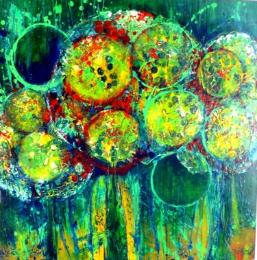 Painting titled "balonnen" by Guido Sohier, Original Artwork, Acrylic