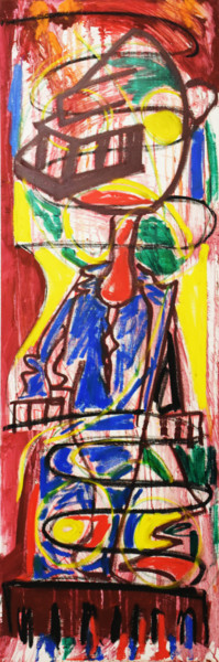 Painting titled "LE CHEF DU NORD" by Soilioba, Original Artwork, Acrylic