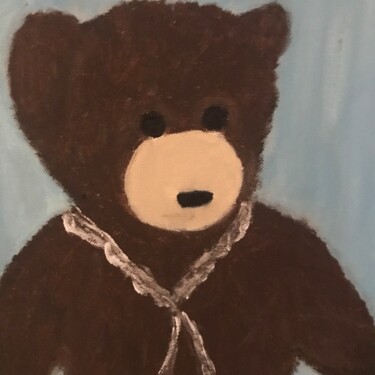 Painting titled "Oscar" by Soisic, Original Artwork, Acrylic