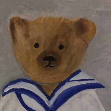 Painting titled "Teddy" by Soisic, Original Artwork, Acrylic