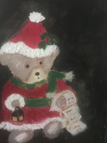 Peinture intitulée "Teddy" par Soisic, Œuvre d'art originale, Acrylique