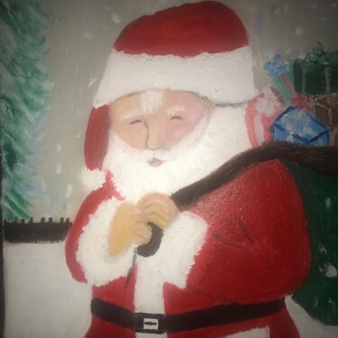 Peinture intitulée "Père Noël" par Soisic, Œuvre d'art originale, Acrylique