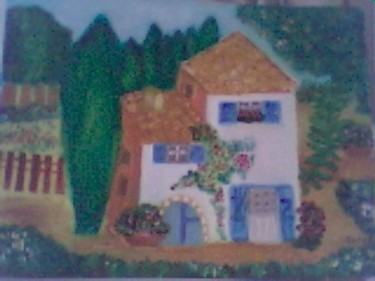 Peinture intitulée "la maison de mes ré…" par Soisic, Œuvre d'art originale