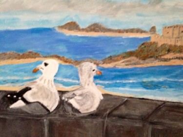Painting titled "Saint Malo" by Soisic, Original Artwork, Acrylic