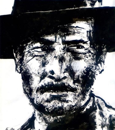 Peinture intitulée "Lee Van Cleef" par Sojo, Œuvre d'art originale