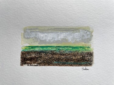 Pintura titulada "Horizon vert" por Soka, Obra de arte original, Acrílico