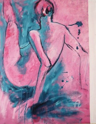 Malerei mit dem Titel "La danseuse" von Soka, Original-Kunstwerk, Öl