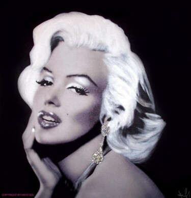 Pintura intitulada "Marilyn Monroe - 'D…" por Sol Hayo, Obras de arte originais, Óleo
