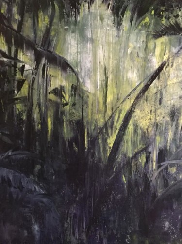 Картина под названием "Jungle" - Sola, Подлинное произведение искусства, Масло