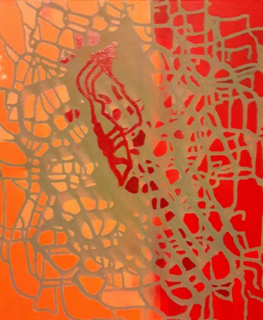 Peinture intitulée "Effet vitrail.jpg" par Solang, Œuvre d'art originale, Acrylique