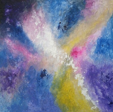 Pintura intitulada "Explosão de Paz" por Solange Esposito (SEsposito), Obras de arte originais, Acrílico