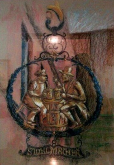 Tekening getiteld "Simbolo de uma Cerv…" door Solange Esposito (SEsposito), Origineel Kunstwerk, Pastel