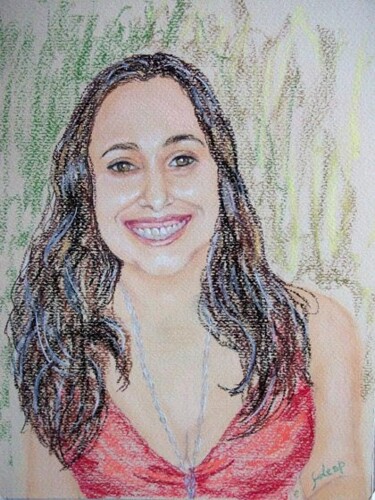 Drawing titled "Bianca" by Solange Esposito (SEsposito), Original Artwork, Pastel