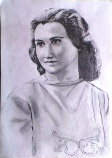 Dibujo titulada "Beatrice Esposito" por Solange Esposito (SEsposito), Obra de arte original, Grafito