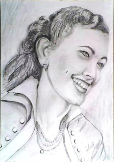 Dibujo titulada "Eloisa Esposito" por Solange Esposito (SEsposito), Obra de arte original, Grafito