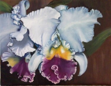 Peinture intitulée "Orchidea - LC Mikki…" par Solange Esposito (SEsposito), Œuvre d'art originale, Huile