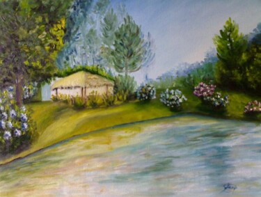 Pintura titulada "Campos de Jordao .…" por Solange Esposito (SEsposito), Obra de arte original, Oleo