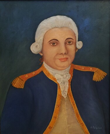 Painting titled "Jean François de GA…" by Solange Palacios Dupont, Original Artwork, Oil