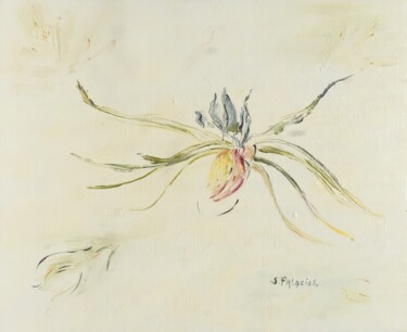 Peinture intitulée "Variation " Floral"…" par Solange Palacios Dupont, Œuvre d'art originale, Huile Monté sur Châssis en bois