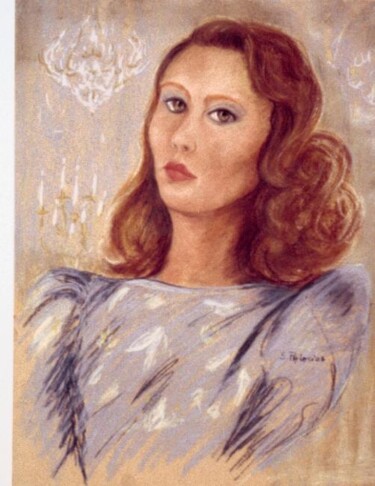 Peinture intitulée "Ingrid" par Solange Palacios Dupont, Œuvre d'art originale
