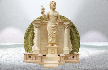 Скульптура под названием "Зевс" - Solby, Подлинное произведение искусства