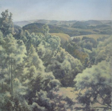 Painting titled "Landscape. Cliffs" by Andrey Soldatenko, Original Artwork