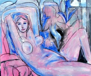 Pintura titulada "desnudo III" por Soledad Fernandez, Obra de arte original, Oleo