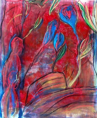 Painting titled "observando" by Soledad Fernandez, Original Artwork