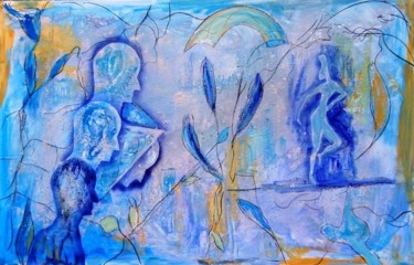 Painting titled "contemplacion" by Soledad Fernandez, Original Artwork