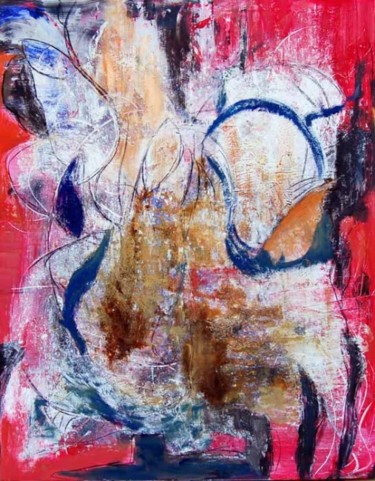 Pintura titulada "abstraccion" por Soledad Fernandez, Obra de arte original