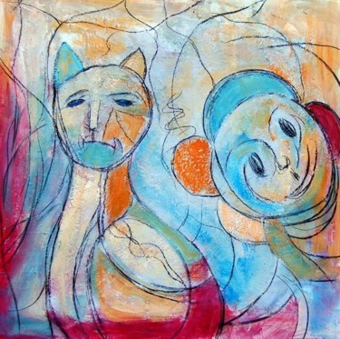 Pintura titulada "animales" por Soledad Fernandez, Obra de arte original, Oleo