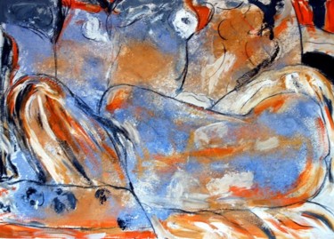 Pintura titulada "desnudo VIII" por Soledad Fernandez, Obra de arte original, Oleo