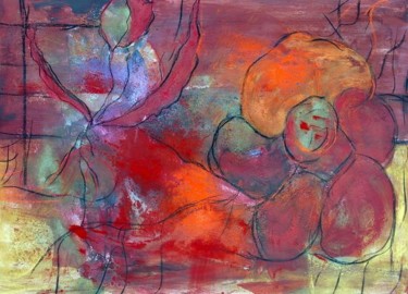 Pintura titulada "FLOR" por Soledad Fernandez, Obra de arte original, Oleo